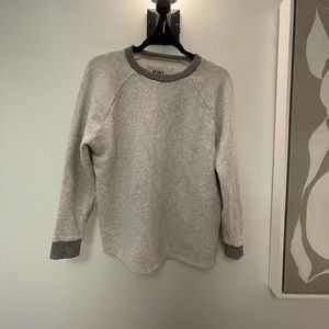 Madewell Grey Oversized Boyfriend Sweatshirt, XS